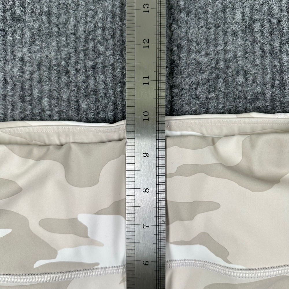 Athleta Camo Contender 7/8 Powerlift Leggings Womens Small White Tan‎ Pockets - Picture 10 of 11